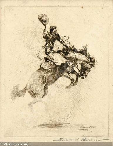 385x500 Bucking Horse - Bucking Horse Drawing