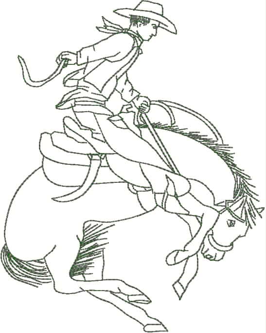 547x683 Ausblokes Bucking Horse - Bucking Horse Drawing