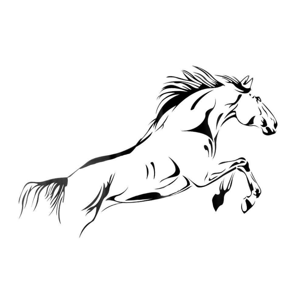1000x1000 Strong And Elegant, Bucking Horse Mural Art Fanofhorses - Bucking Horse Drawing