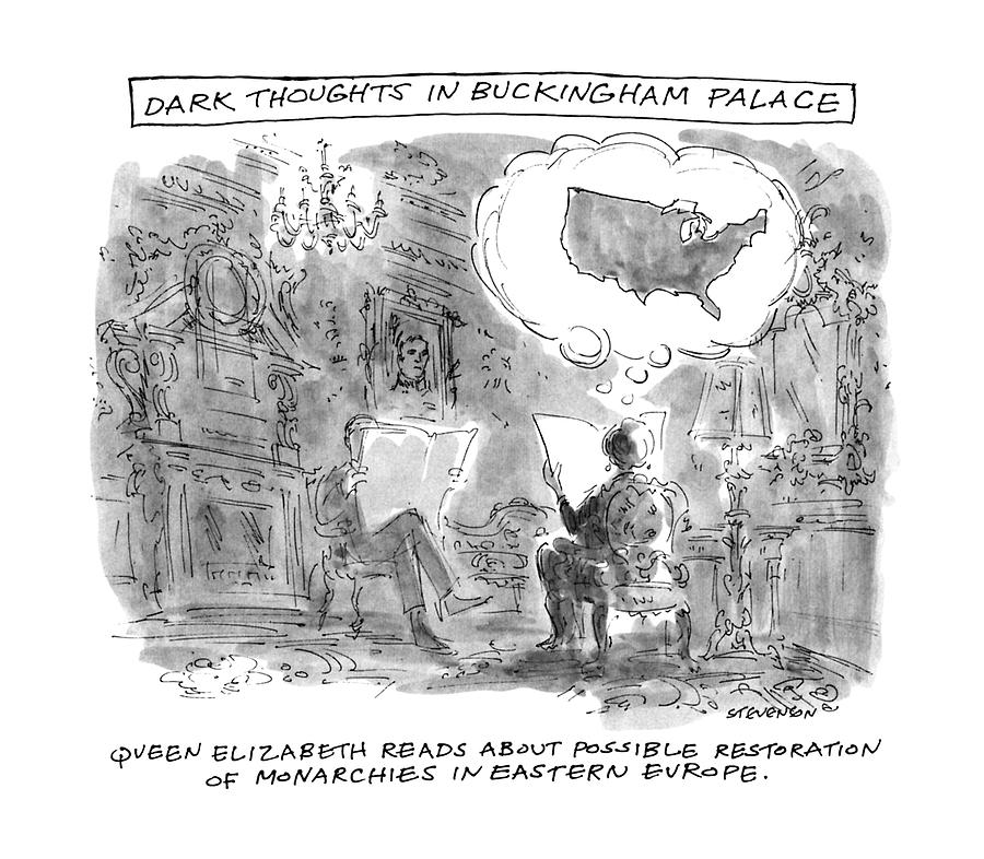 900x786 dark thoughts in buckingham palace drawing - Buckingham Palace Drawing