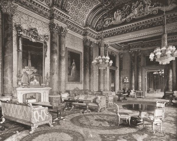 600x479 prints of the blue drawing room, buckingham palace, london - Buckingham Palace Drawing