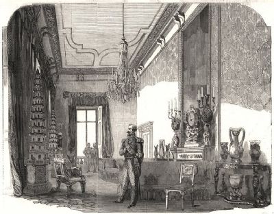 400x312 the emperor s drawing room buckingham palace london antique print - Buckingham Palace Drawing