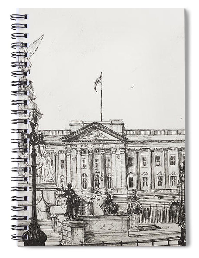 770x1000 buckingham palace spiral notebook for sale - Buckingham Palace Drawing