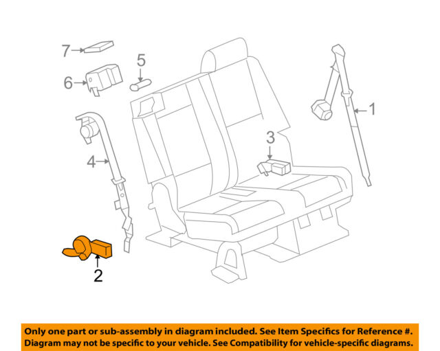 640x511 gm oem rear seat belts buckle end right for sale online - Buckle Drawing