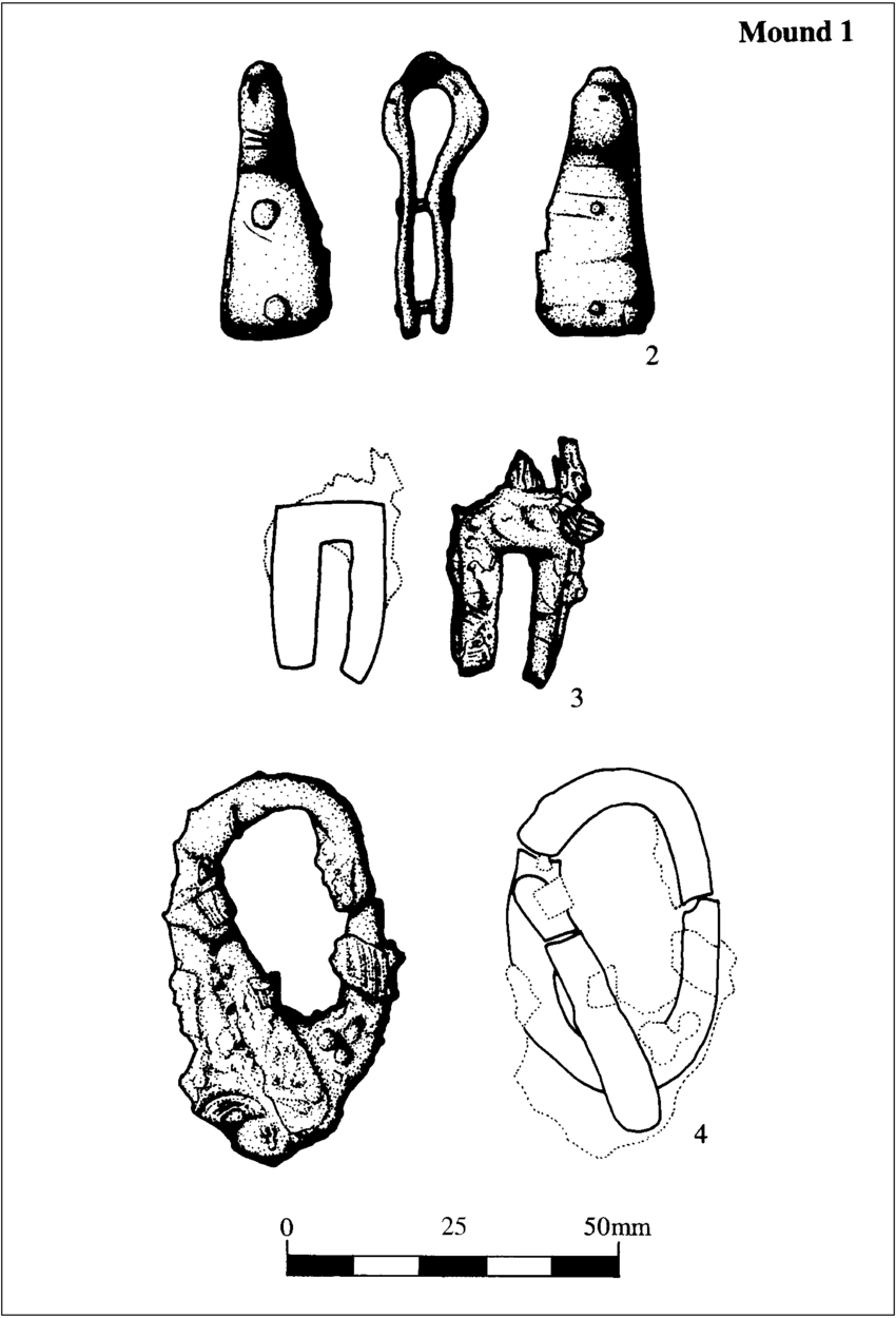 850x1250 mound objects bronze suspension loop, iron buckle, iron strap - Buckle Drawing