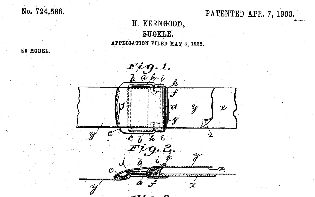 1024x641 patent drawing, buckle us a baltimore heritage - Buckle Drawing