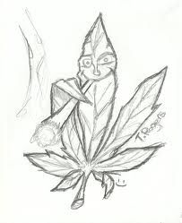 203x249 best drawings images drawings, stoner art, weed leaves - Bud Leaf Drawing