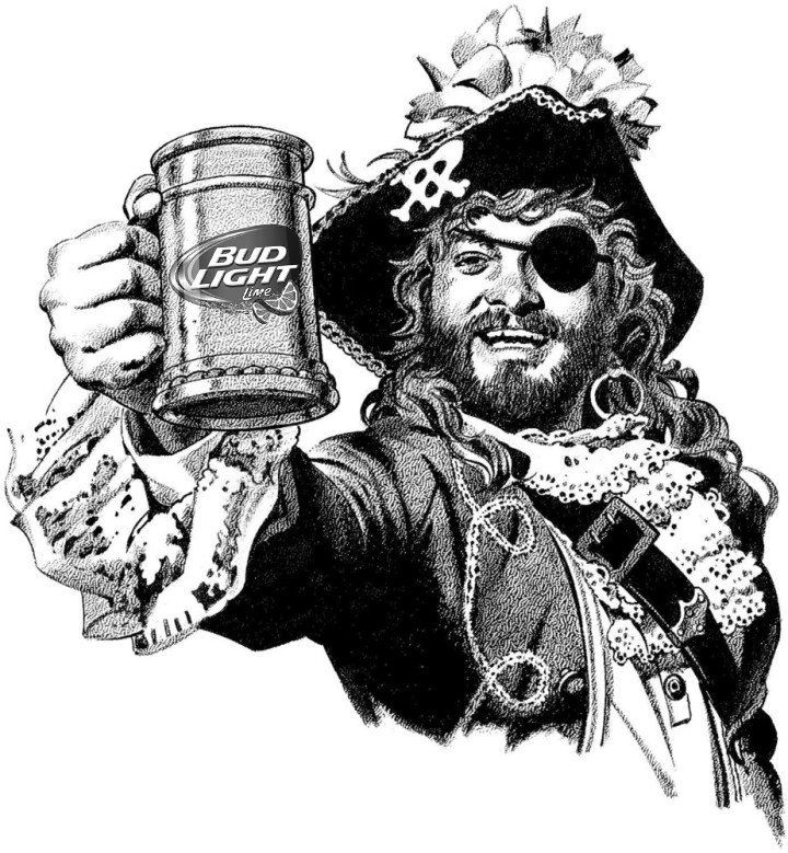 720x779 You Won't Believe This Scurvy Cure! - Bud Light Can Drawing