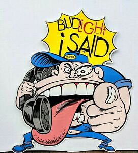 271x300 vintage bud light beer jerky boys i said rizzo tin tacker metal - Bud Light Drawing