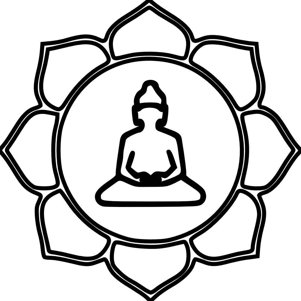 999x999 Buddhism Drawing Free Download On Unixtitan - Buddha Black And White Drawing