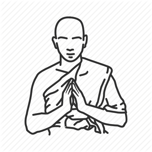 512x512 Drawing Buddha Drawn Transparent Png Clipart Free Download - Buddha Black And White Drawing