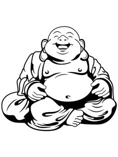 236x314 best buddha drawing images buddhism, buddhist art, drawings - Buddha Black And White Drawing