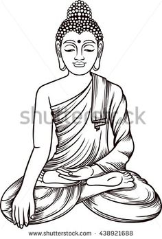 236x348 Buddha - Buddha Black And White Drawing