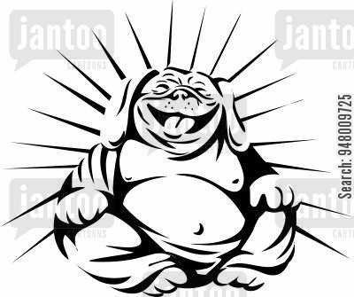 400x335 Buddha Cartoons - Buddha Cartoon Drawing