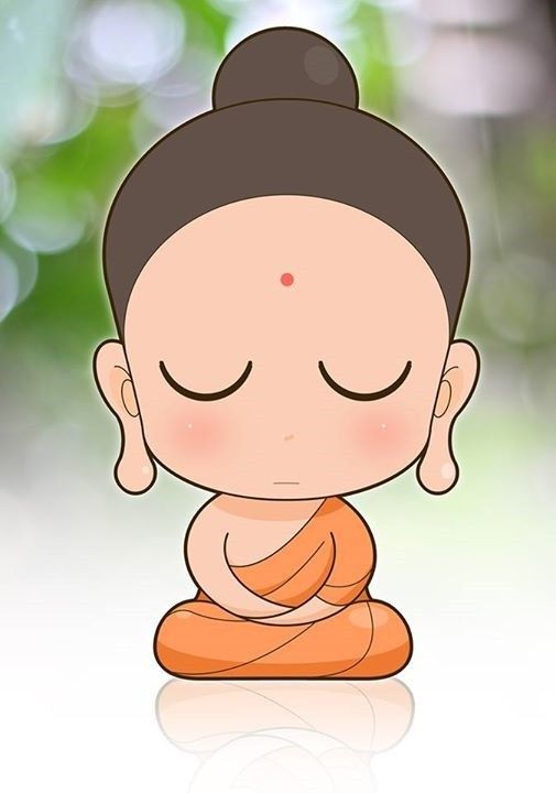 505x720 Love This! Digital Illustration Inspiration In Buddhist - Buddha Cartoon Drawing