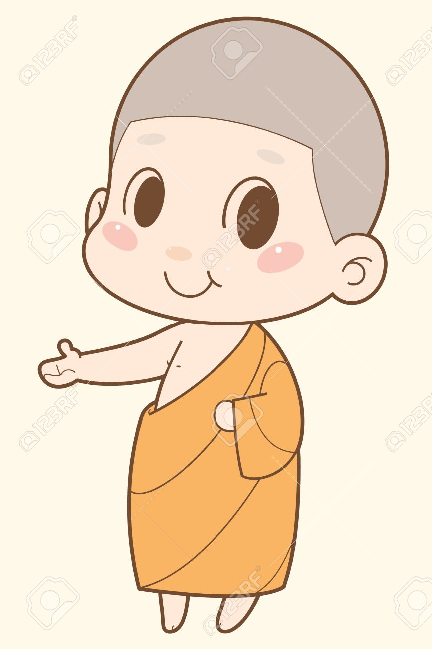 866x1300 buddha cartoon drawing buddhist monk cartoon royalty free cliparts - Buddha Cartoon Drawing
