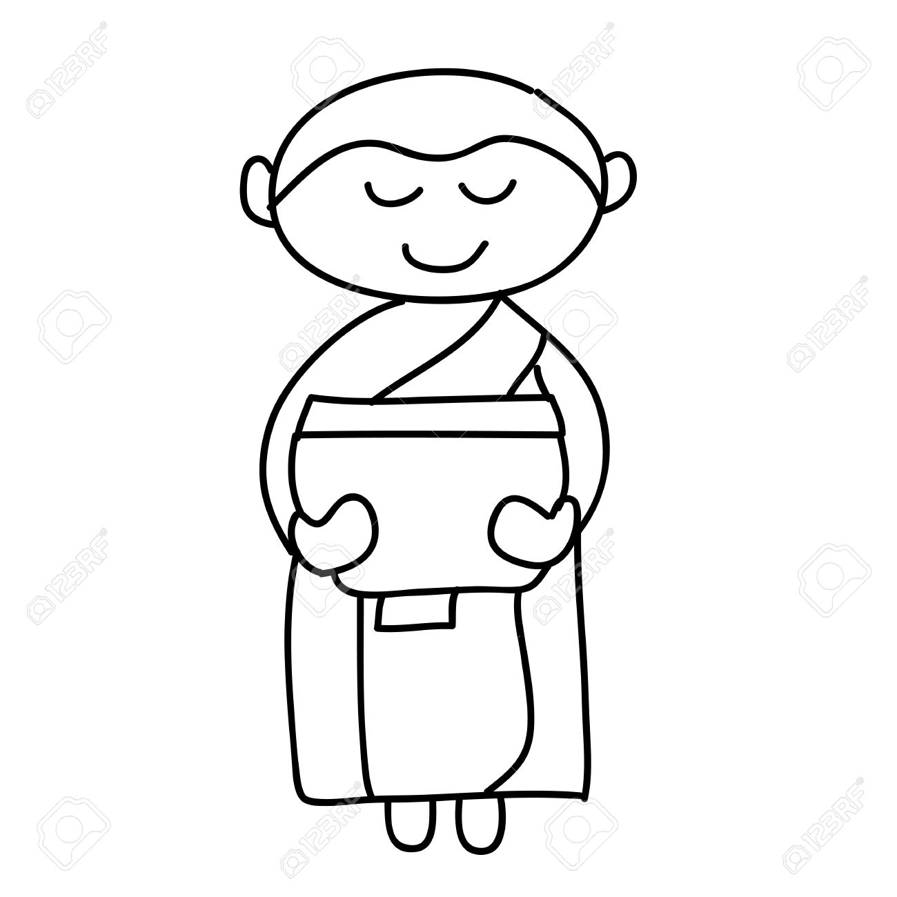 1300x1300 buddha cartoon drawing easy cartoon to draw buddha,cartoon - Buddha Cartoon Drawing