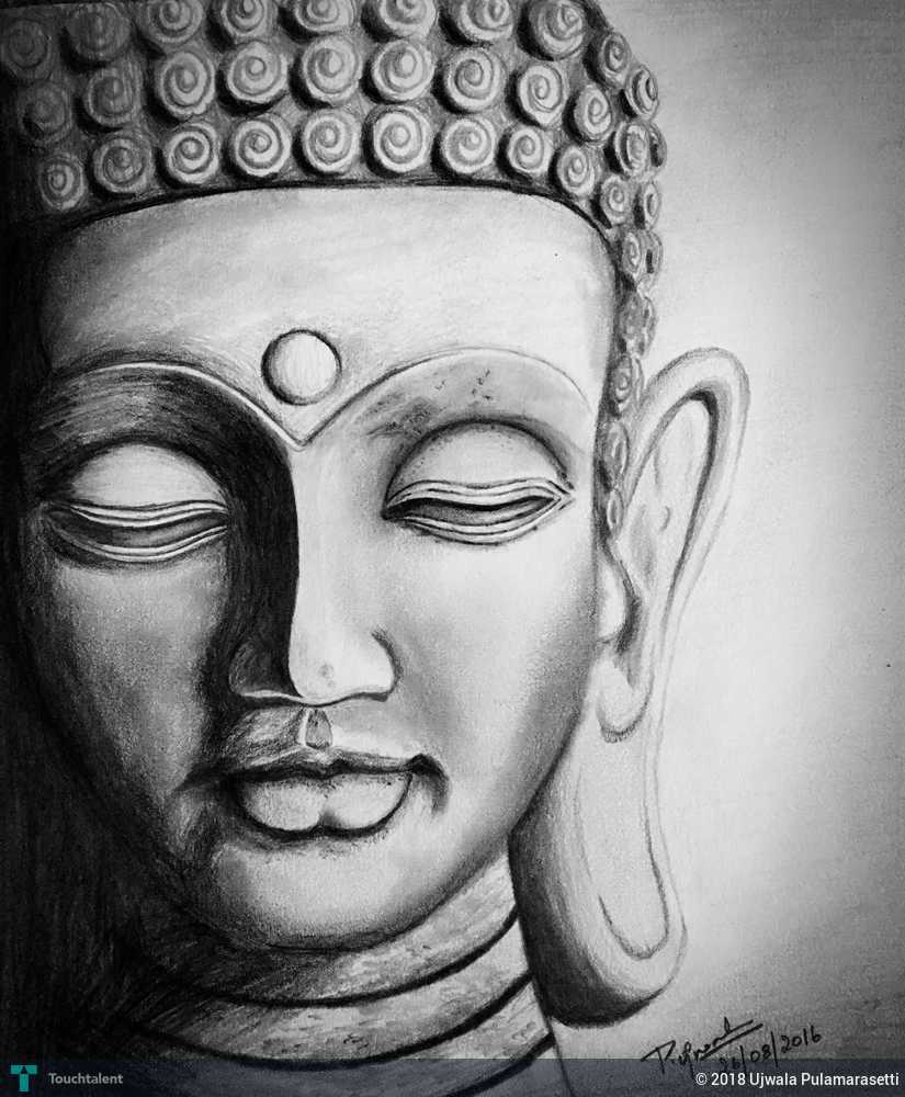 Lord Buddha Pencil Sketches A Mythology Blog - Buddha Drawing. 
