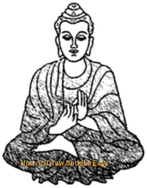 288x368 how to draw buddha easy buddha drawing step - Buddha Drawing Easy