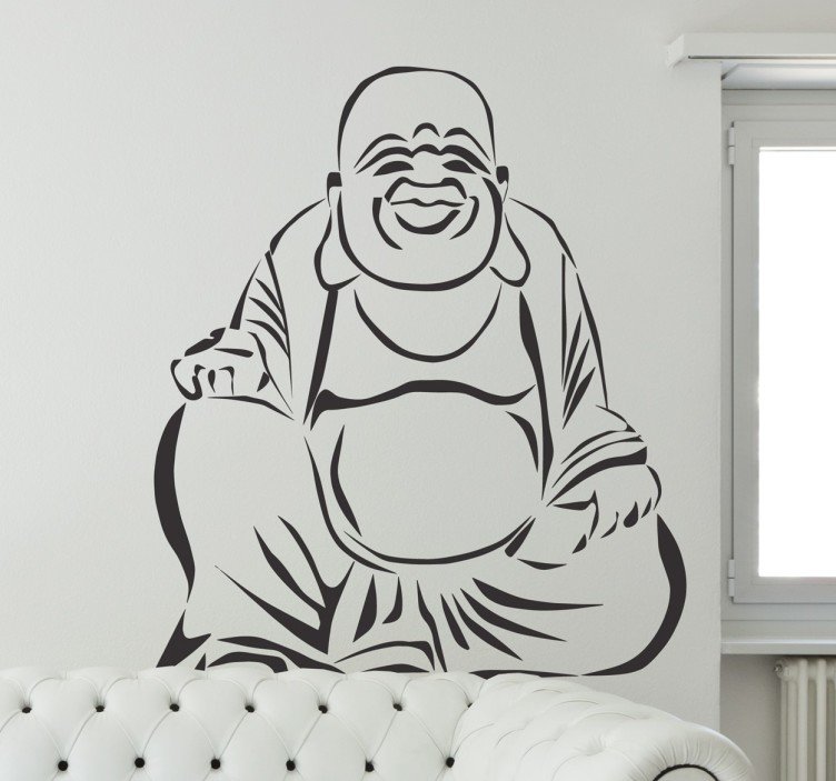 752x703 Buddha Drawing Wall Sticker - Buddha Drawing Images