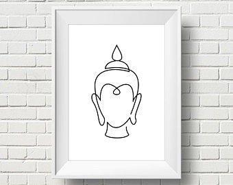 340x270 Buddha Drawing Etsy - Buddha Drawing Images