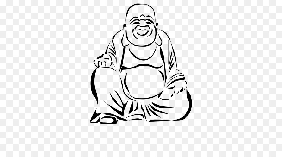 900x500 Drawing, White, Hair, Transparent Png Image Clipart Free Download - Buddha Drawing Images