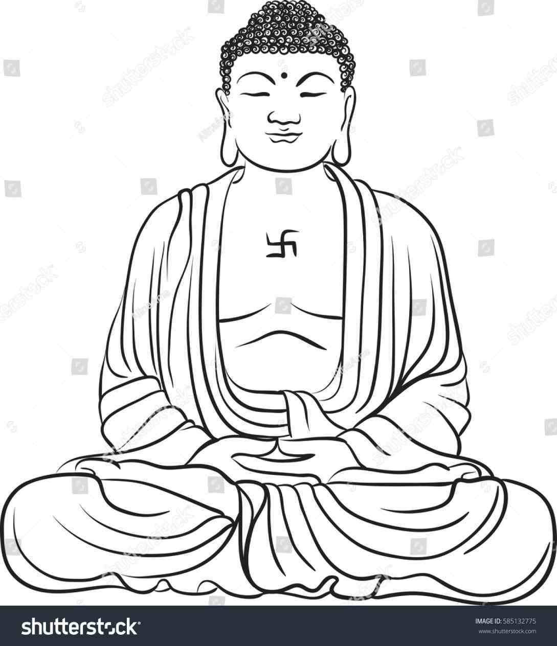 1089x1264 More About Gautama Buddha Drawing Update - Buddha Drawing Images