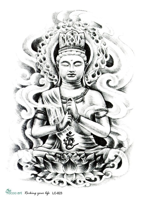 Buddha Drawing Tattoo at PaintingValley.com | Explore collection of ...