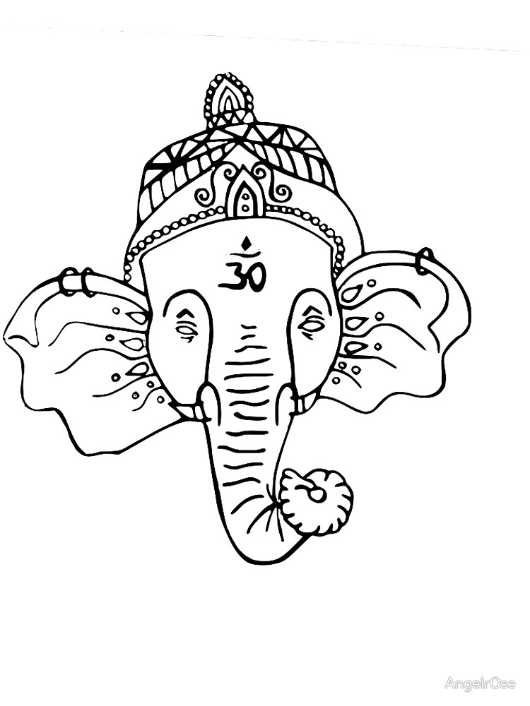 Buddha Elephant Drawing