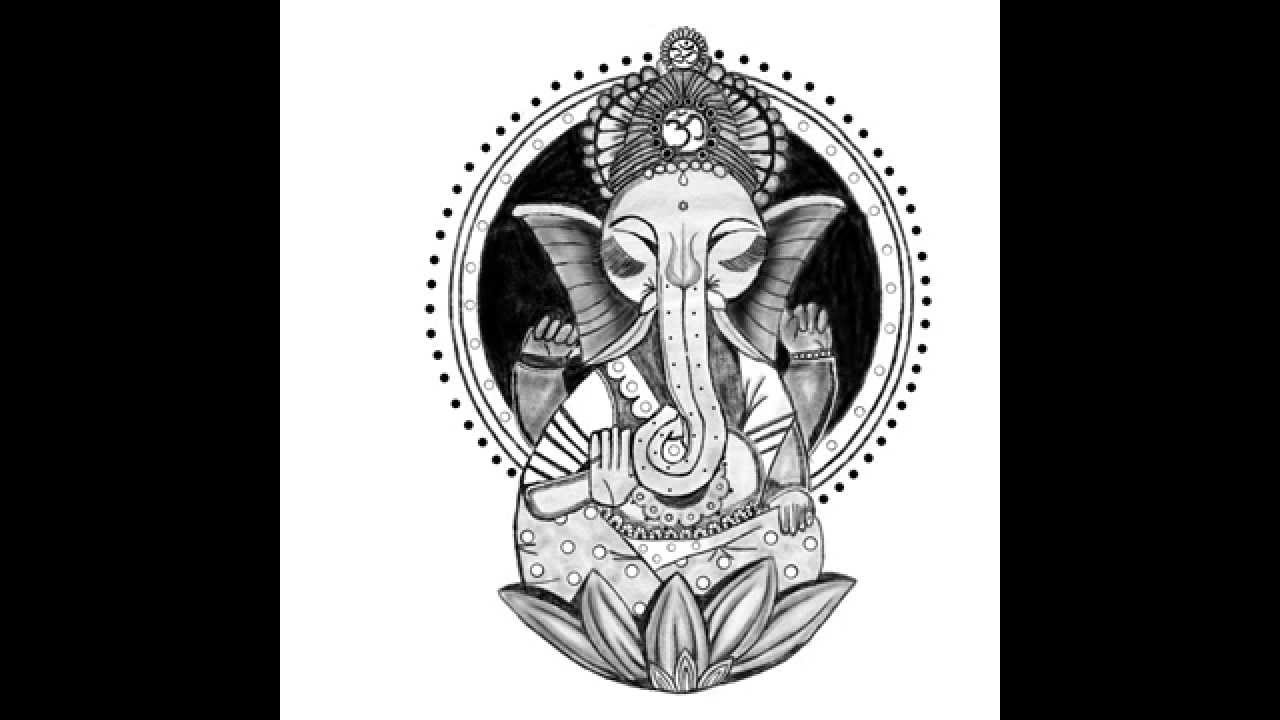 1280x720 Drawing A Buddha Elephant On Ipad - Buddha Elephant Drawing