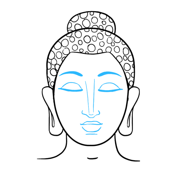 Buddha Face Line Drawing at PaintingValley.com | Explore collection of