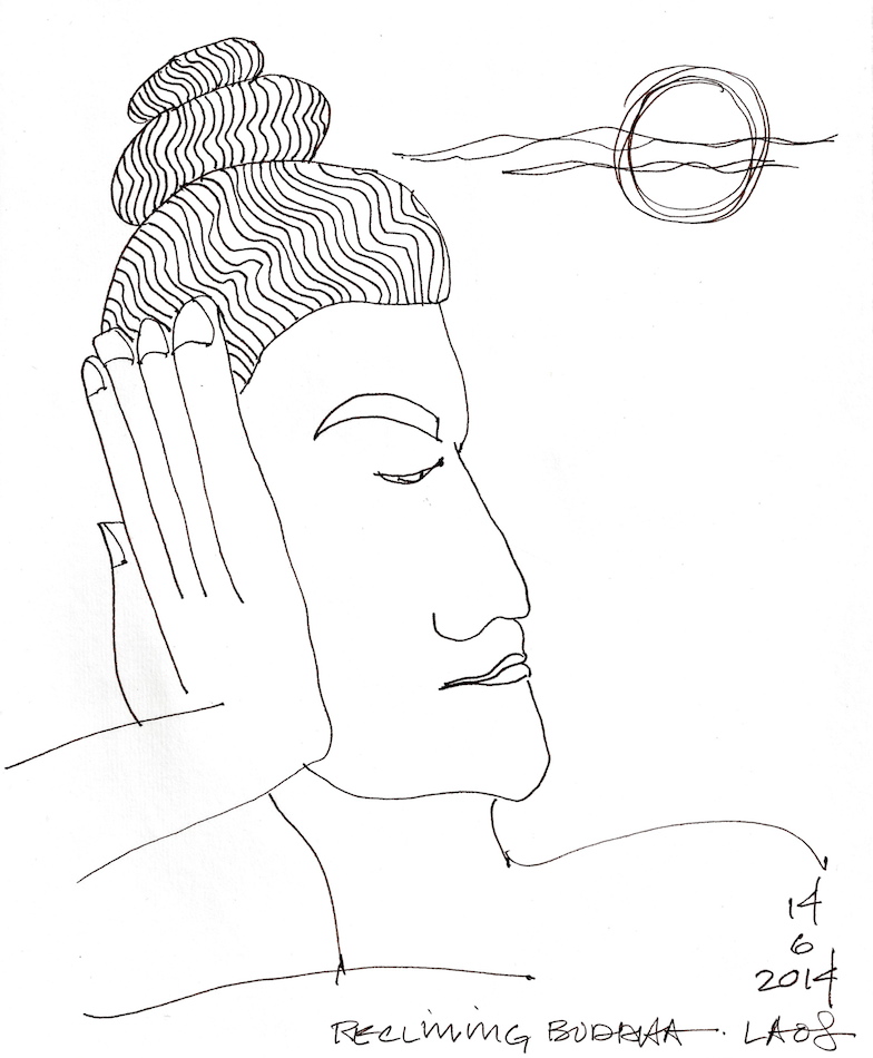 Buddha Face Line Drawing at PaintingValley.com | Explore collection of