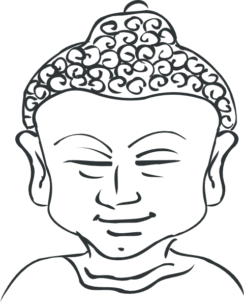 480x595 buddhism drawing pencil huge freebie! download for powerpoint - Buddha Face Line Drawing