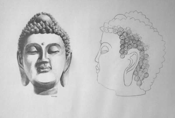 600x405 Buddha Head Drawing - Buddha Head Drawing
