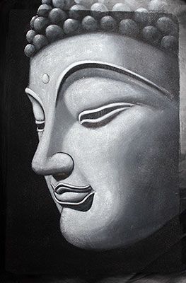 263x400 Pictures Painting Of Buddha Head - Buddha Head Drawing