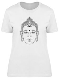 225x300 Buddha Head In Yoga Hand Draw Women's Tee Image - Buddha Head Line Drawing