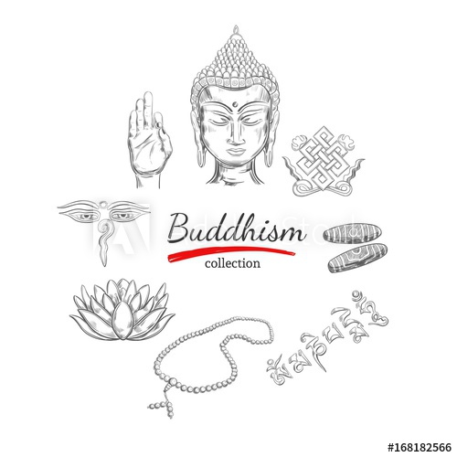 Buddha Head Line Drawing at PaintingValley.com | Explore collection of ...