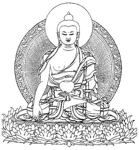 461x500 Collection Of 'buddha Head Line Drawing' Download More Than - Buddha Head Line Drawing