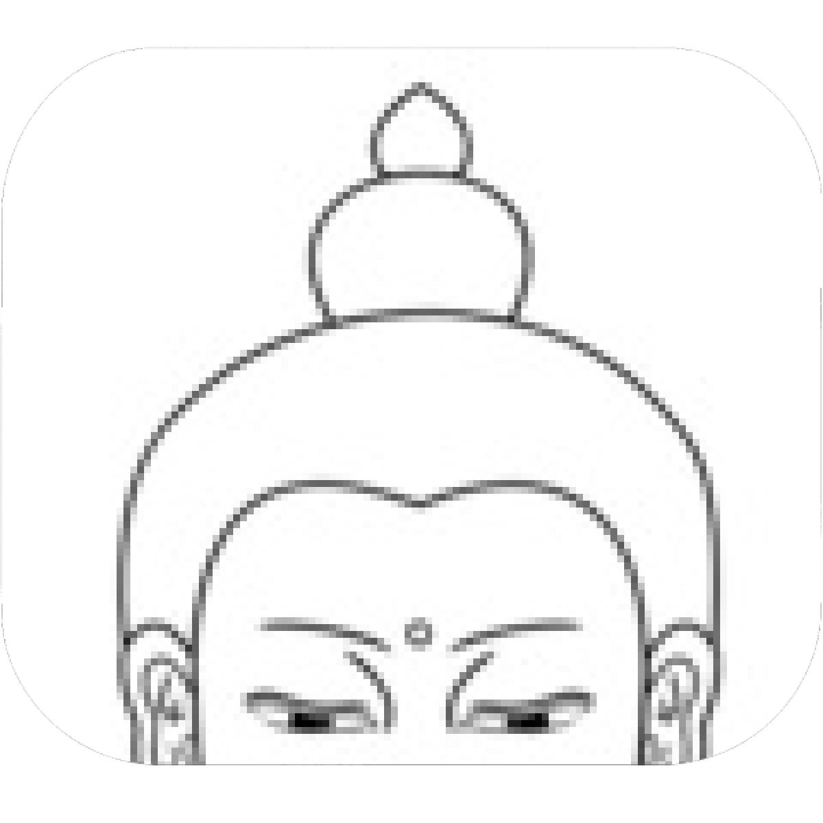 1200x1200 Designs Mein Mousepad Design Mousepad Selbst Designen - Buddha Head Line Drawing