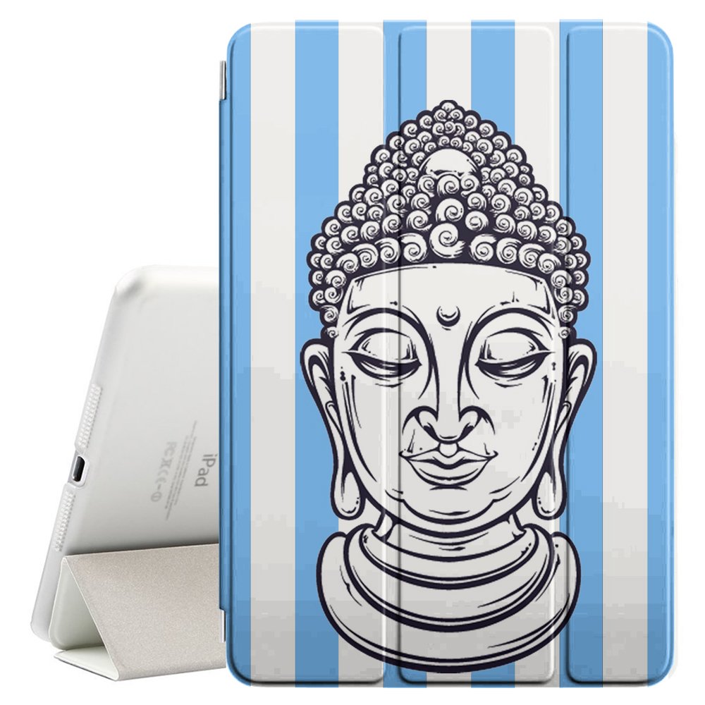 1000x1000 Buddha Head Lines Pattern - Buddha Head Line Drawing