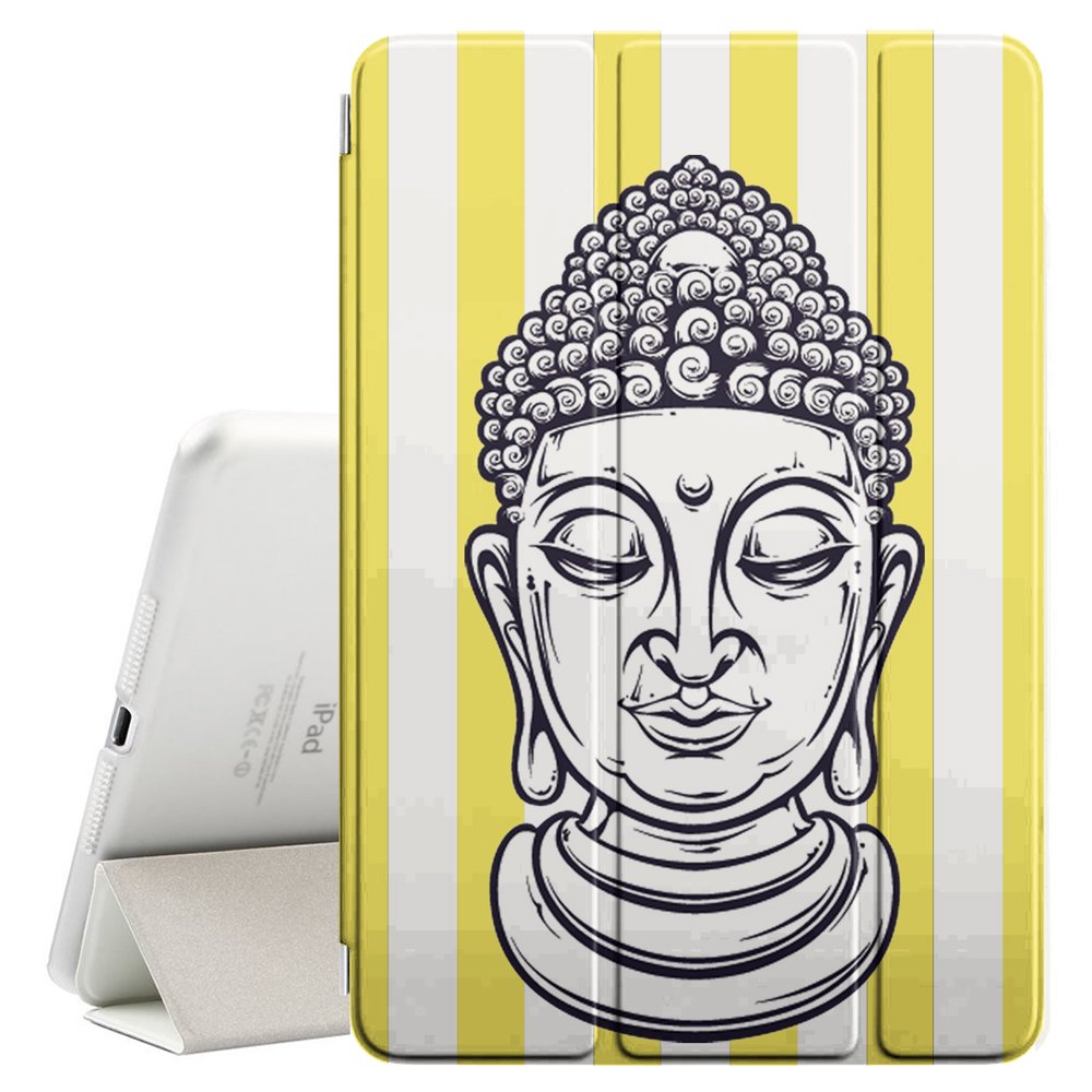 1000x1000 Buddha Head Lines Pattern - Buddha Head Line Drawing