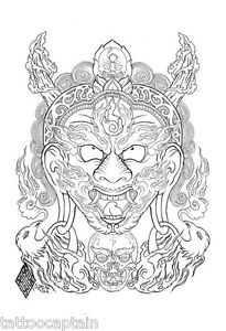 205x300 tibetan buddhism tattoo flash line drawing book b digita - Buddha Line Drawing