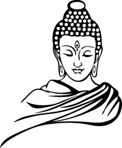 247x300 gautam buddha clipart free images - Buddha Outline Drawing