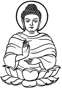 236x340 Lord Buddha Clipart Clip Art Images - Buddha Outline Drawing