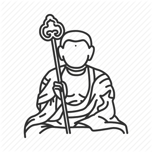 512x512 buddhism drawing man huge freebie! download for powerpoint - Buddha Outline Drawing