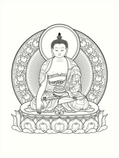 Buddha Outline Drawing at PaintingValley.com | Explore collection of
