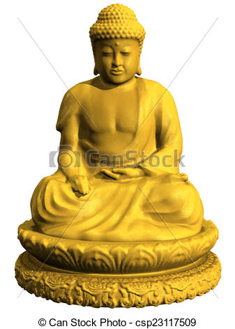 337x470 buddha statue render of a buddha statue - Buddha Statue Drawing