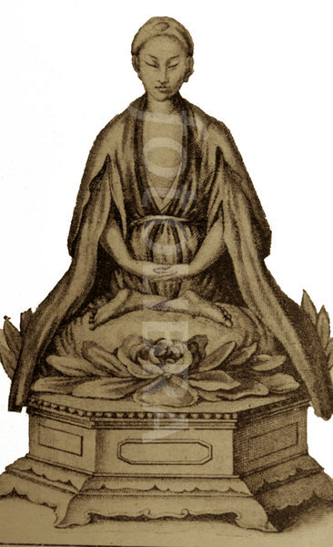 366x600 Chinese Style Buddha Statue From A Drawing - Buddha Statue Drawing