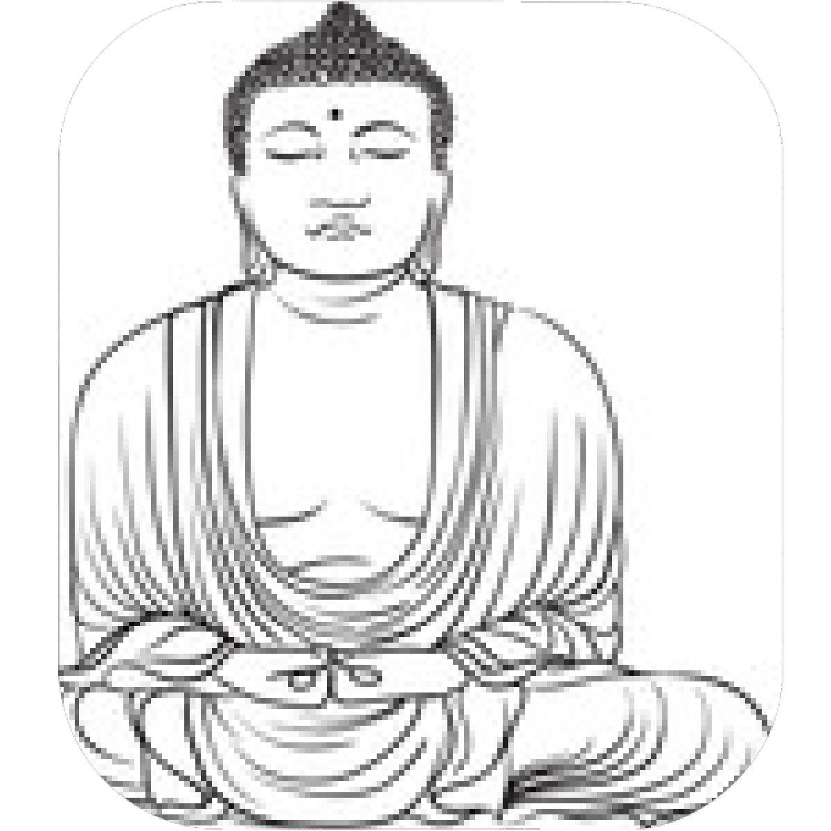1200x1200 Designs Mein Mousepad Design Mousepad Selbst Designen - Buddha Statue Drawing
