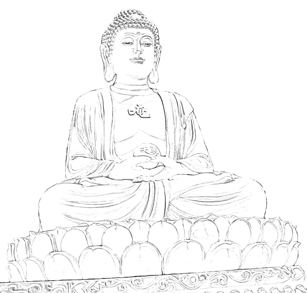 1022x976 Stock Pictures Sketches And Drawings Of Buddha - Buddha Statue Drawing